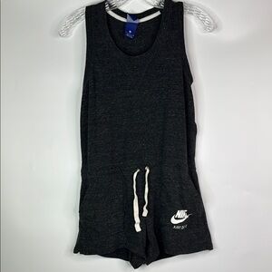 Vintage Nike Gray Sleeveless Romper Size Small